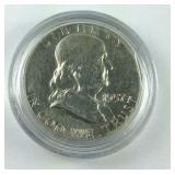 1957 Ben Franklin Half Dollar