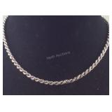Medium Weight Sterling Silver Necklace , 9.9