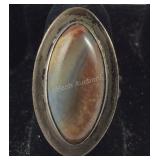 Vintage Ring With Agate Like Stone , 7.8 grams