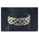 Sterling Silver Band With Artwork , 4.7 grams