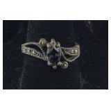 Vintage Black Onyx Ring , 2.7 grams Sterling