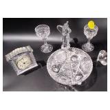 Tyrone Irish Crystal glassware, clock, ect.
