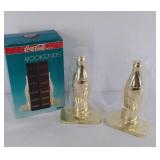 Coca-Cola bookends, brass, original box, appear