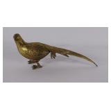 Brass pheasant figurine