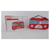 Coca-Cola collectable battery operated radio,