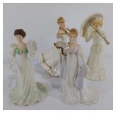 Four Lenox porcelain figurines