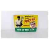 Metal advertising sign, Pitch Hit Chewing