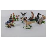 Seven Lenox porcelain bird figurines