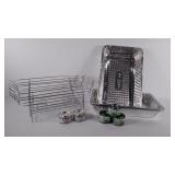 Buffet Set, 3 wire racks, 4 aluminum pans, 5 fuel