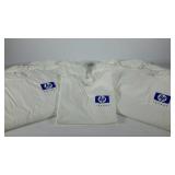 Group of unisex white Gildan 100% cotton