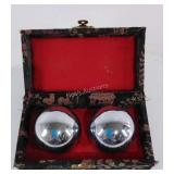 Asian Baoding/stress reliever balls in case