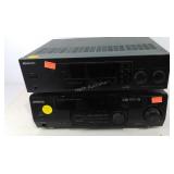 Two Kenwood receivers, both power on