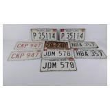 Maryland license plates, cardboard temporary tag,