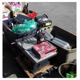 Skid lot, Table Saw, totes, other misc Buyer