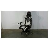 GTRacing gamer officechair, black and white vinyl