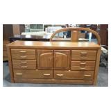 Dresser and mirror- not mounted, 18 x 66 x 31,