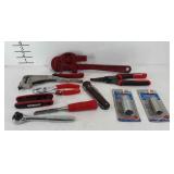 Tools: Dunlap 14" pipe wrench, Kobalt allen