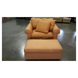 Kincaid armchair with ottoman, includes two