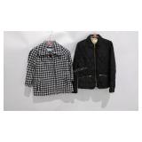 Two ladies short coats, size XS, Larry Levine,