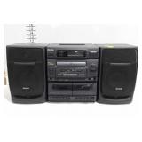 Aiwa CD stereo system, model CA-DW600, powers on,