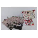 Coca-Cola items, 6 unused gift bags, trivet,