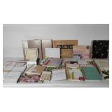 Stationary group, includes address books, note