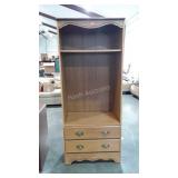 Book case with two adjustable shelves and two