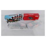 Two Die-cast metal coin banks, NASCAR, original