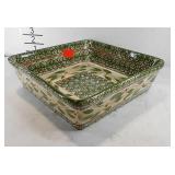 Temp-tations 9" floral ovenware baking dish