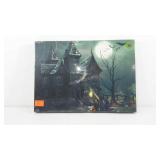 Halloween decor picture spooky house children