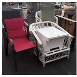 Group of misc Chairs, utility tub, etc.