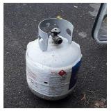 Propane tank mostly empty