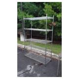 Stainless Shelf, five 48x18" shelves, adjustable