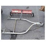 2pc-Lot. Tow hitch part, and lawn Thatcher
