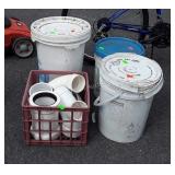 PVC Pipe Fittings Group, various sizes