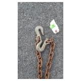 Log Chain with both hooks, about 14ft long