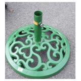 Cast Outdoor Umbrella Stand, freshly green