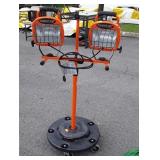 Power Light Double fixture shop light fixed to a