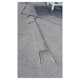 Two Plant Hanger Crooks, ground stake types
