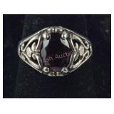 Size 5 Sterling silver ring with stone