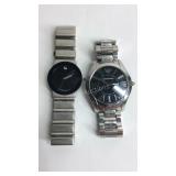 Two wrist watches one needs parts on back neither