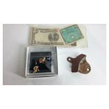 Crystal earrings, cast bottle opener, and foreign