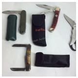 Four Pocket knives, one is rough rider, CCM