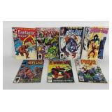 Marvel comic books, Spiderman, Fantastic Four,