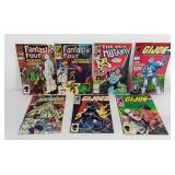 Marvel comic books, G.I. Joe, Fantastic Four, New