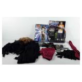 Storage tote of Halloween costumes, includes