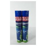 Two cans of crysal leaf shine, tops are cracked