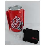 Coca-Cola CD storage case and carrying case, both