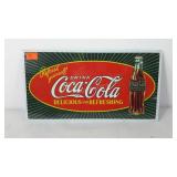 Advertising Coca-Cola metal sign 16x9