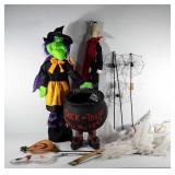 Halloween decor, includes witch, vampire, ghosts,